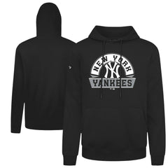 New York Yankees Levelwear Podium Banner Arch Hoodie - Black - MLB on Sale