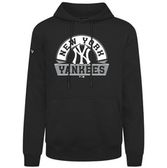 New York Yankees Levelwear Podium Banner Arch Hoodie - Black - MLB on Sale