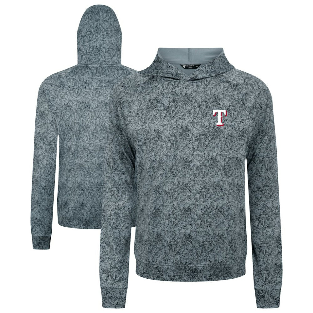 Texas Rangers Levelwear Albatross Raglan Hoodie - Gray - MLB Discount
