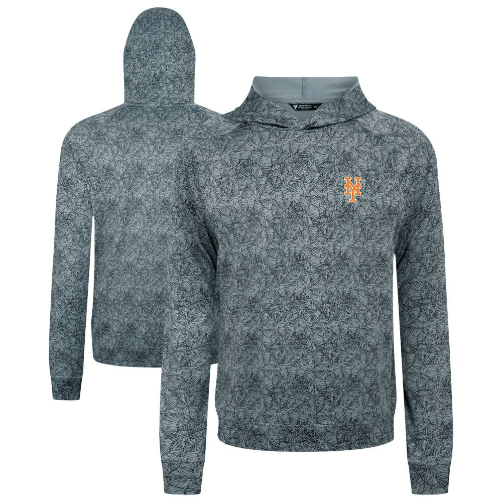 New York Mets Levelwear Albatross Raglan Hoodie - Gray - MLB Lifestyle