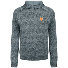 New York Mets Levelwear Albatross Raglan Hoodie - Gray - MLB Lifestyle