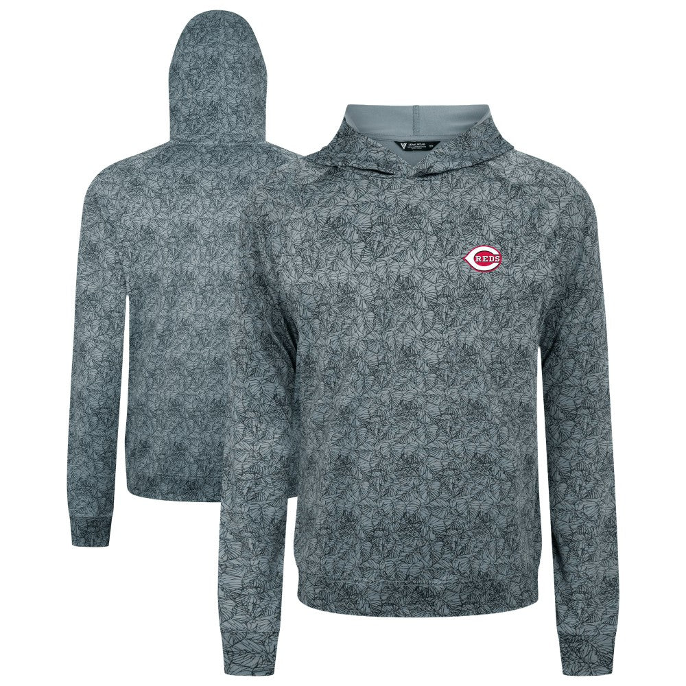 Cincinnati Reds Levelwear Albatross Raglan Hoodie - Gray - MLB Discount