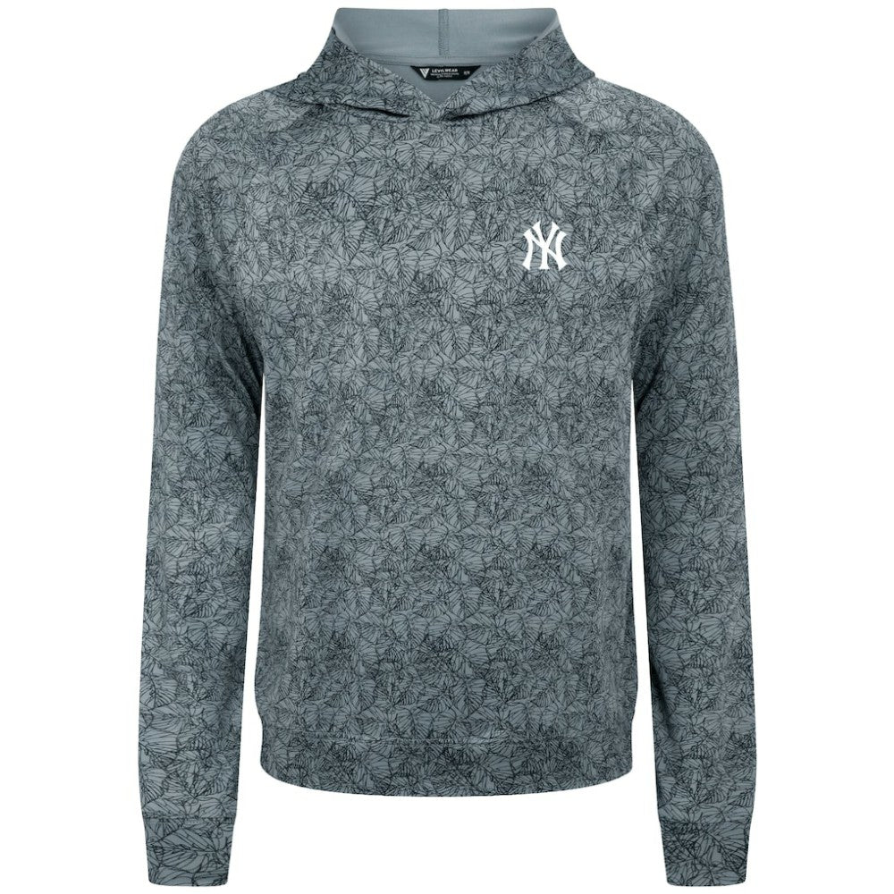 New York Yankees Levelwear Albatross Raglan Hoodie - Gray - MLB Lifestyle