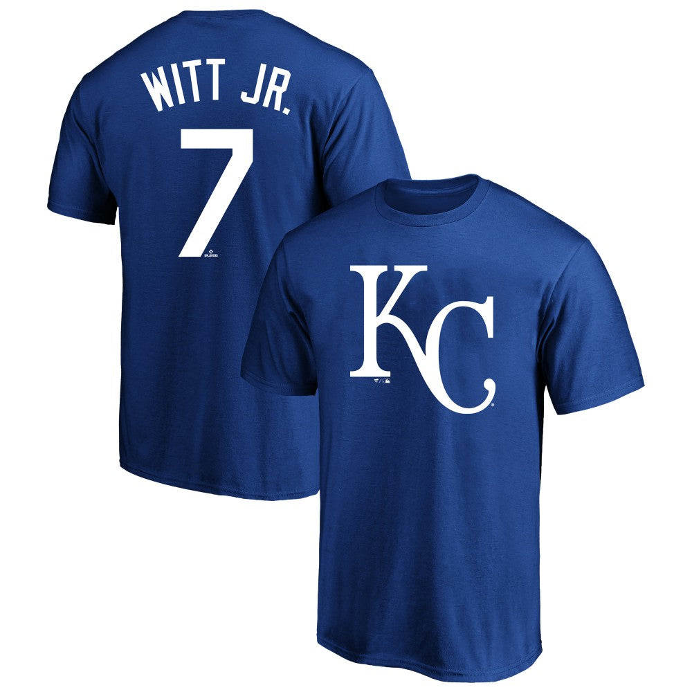 Bobby Witt Jr. Kansas City Royals Fanatics Big & Tall Player Name & Number T-Shirt - Royal - Fanatics Lifestyle