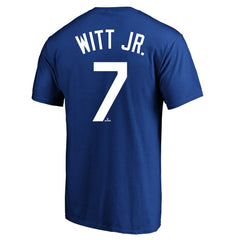 Bobby Witt Jr. Kansas City Royals Fanatics Big & Tall Player Name & Number T-Shirt - Royal - Fanatics Lifestyle