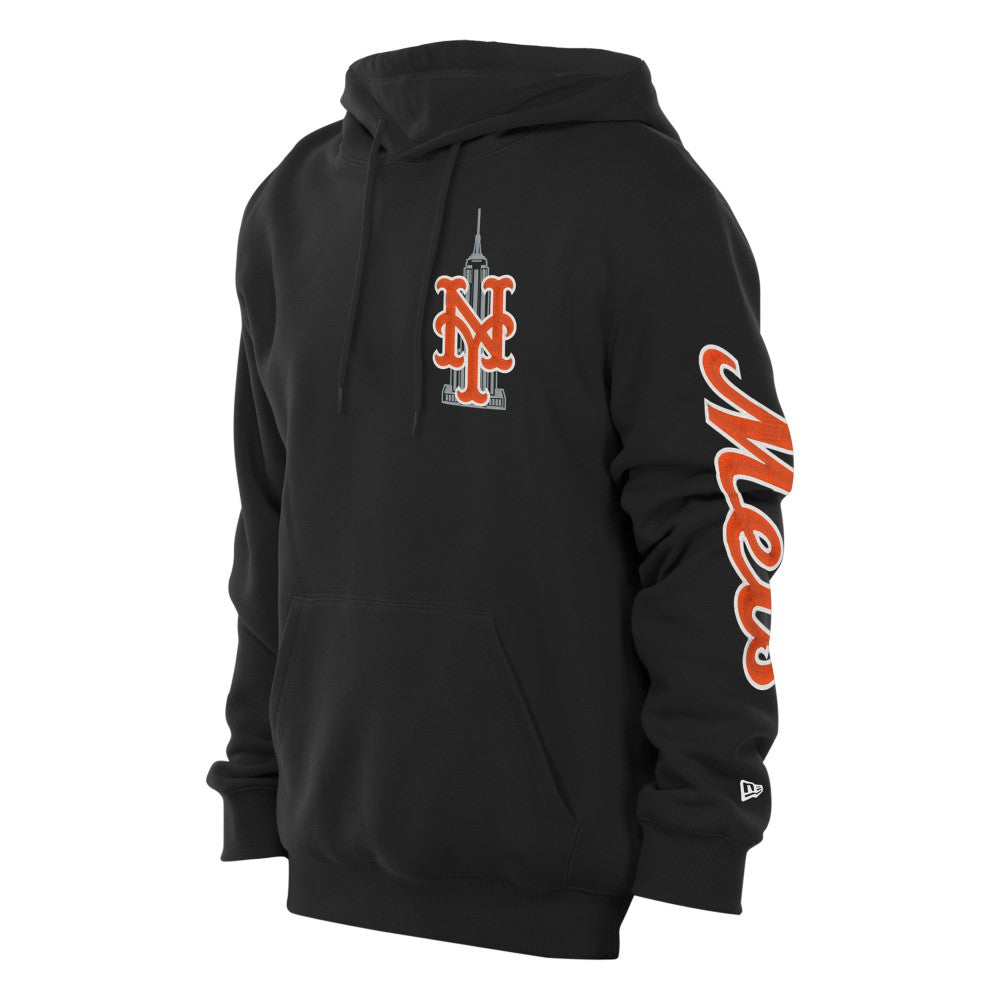 New York Mets New Era Empire State Building Fleece Hoodie - Black - New Era Online
