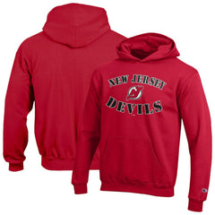 New Jersey Devils Champion Youth Fleece Powerblend Hoodie - Red - NHL 203391350