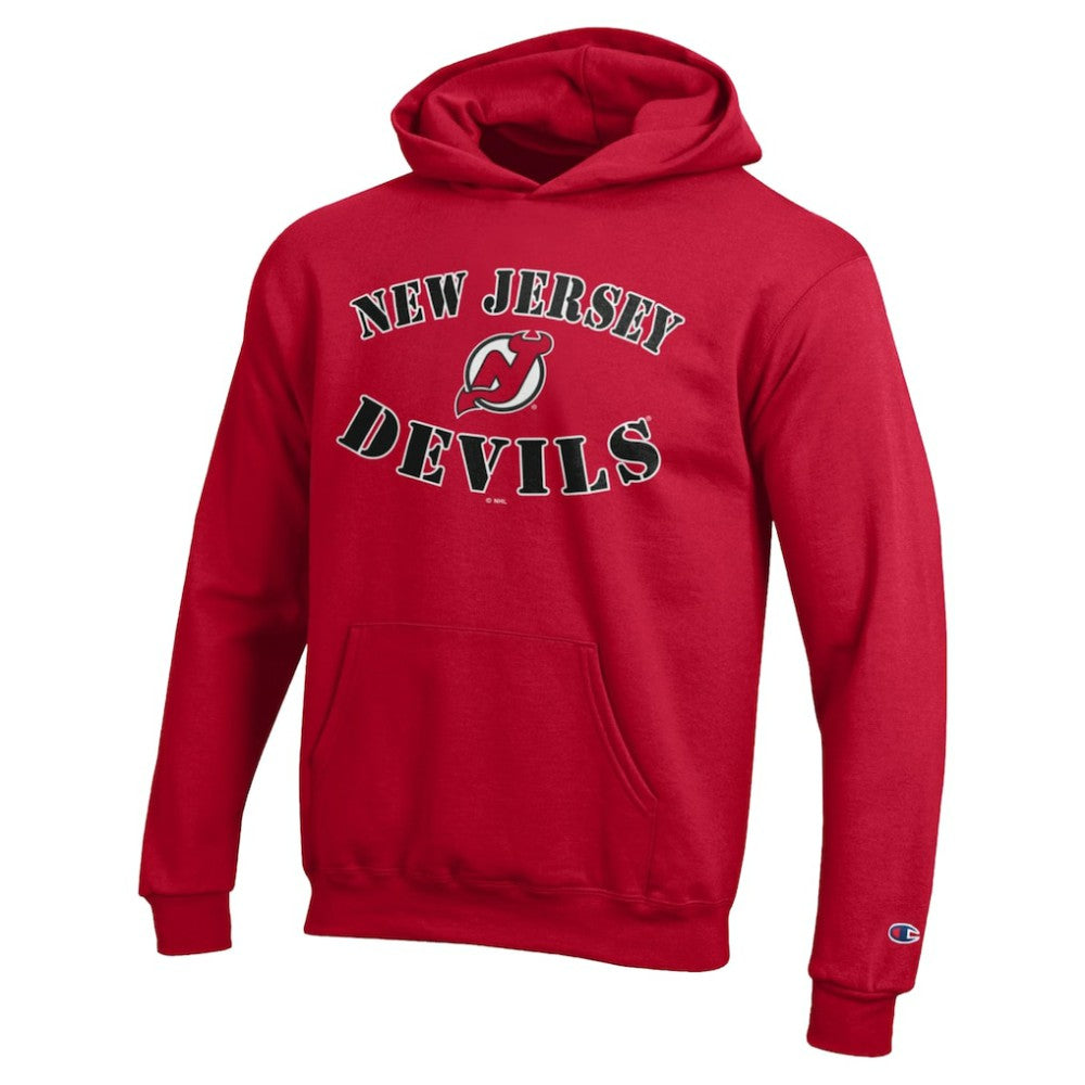 New Jersey Devils Champion Youth Fleece Powerblend Hoodie - Red - NHL 203391350