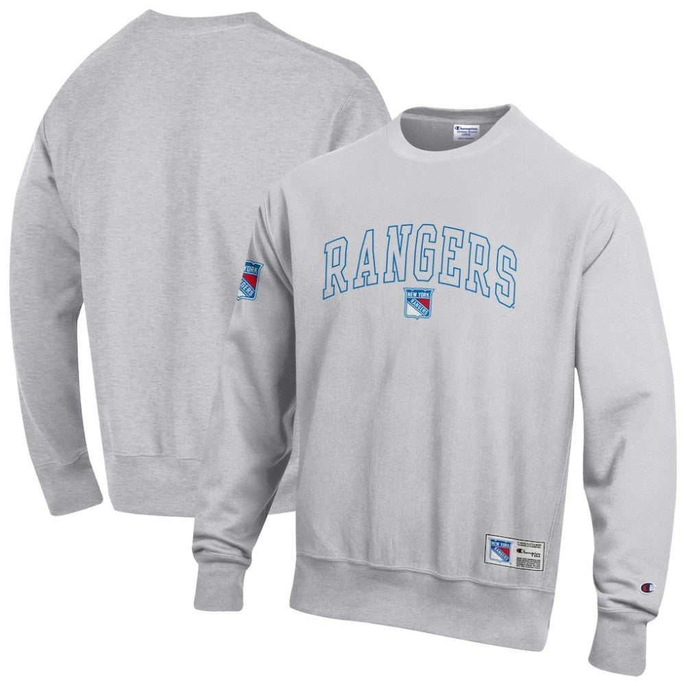 New York Rangers Champion Reverse Weave Fleece Sweatshirt - Gray - NHL 203391352