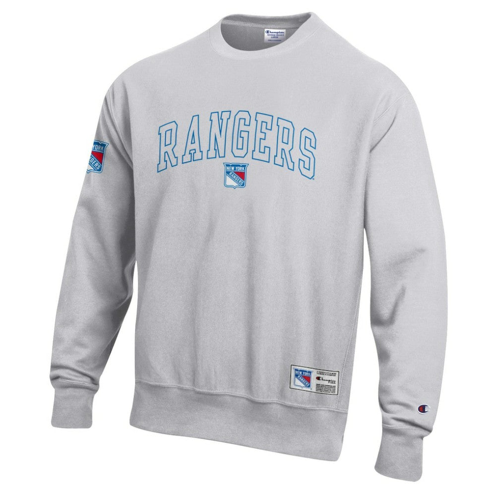 New York Rangers Champion Reverse Weave Fleece Sweatshirt - Gray - NHL 203391352