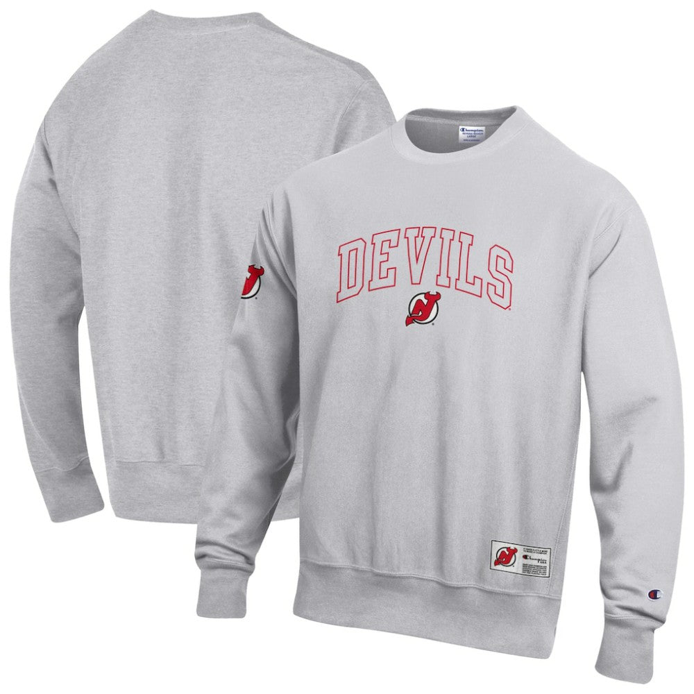 New Jersey Devils Champion Reverse Weave Fleece Sweatshirt - Gray - NHL 203391353