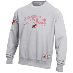 New Jersey Devils Champion Reverse Weave Fleece Sweatshirt - Gray - NHL 203391353