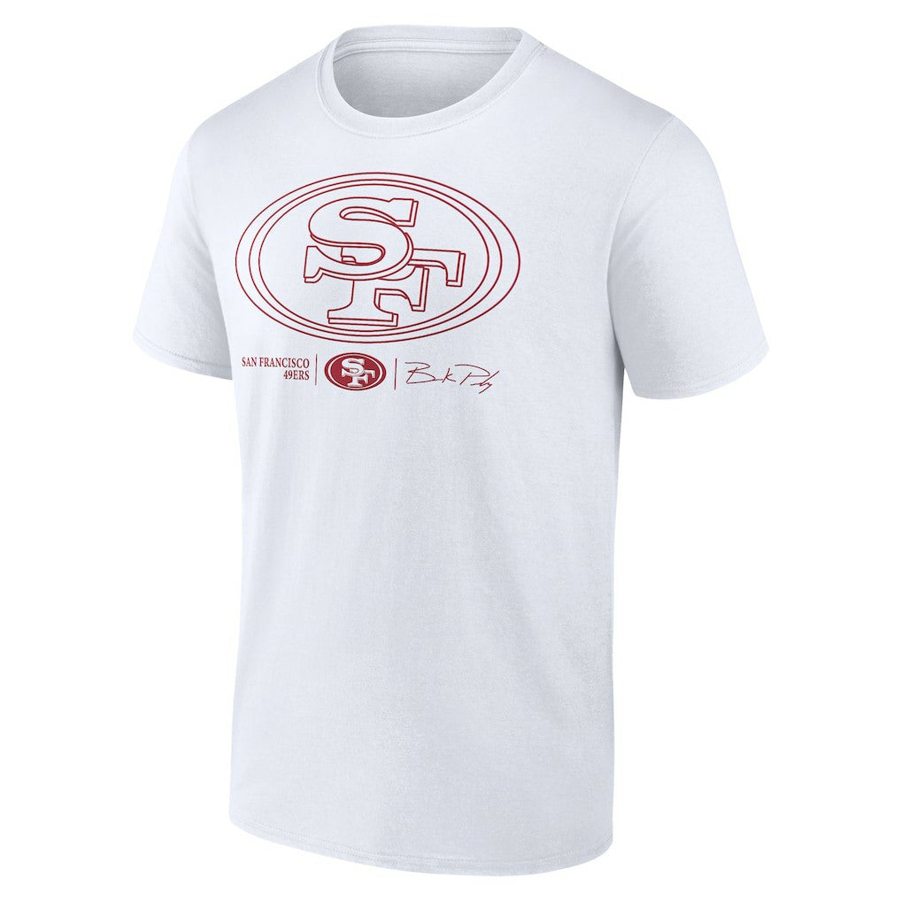 Brock Purdy San Francisco 49ers Outline Player T-Shirt White