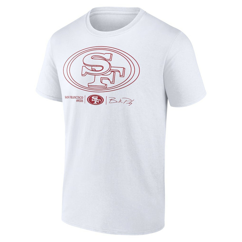 Brock Purdy San Francisco 49ers Outline Player T-Shirt White