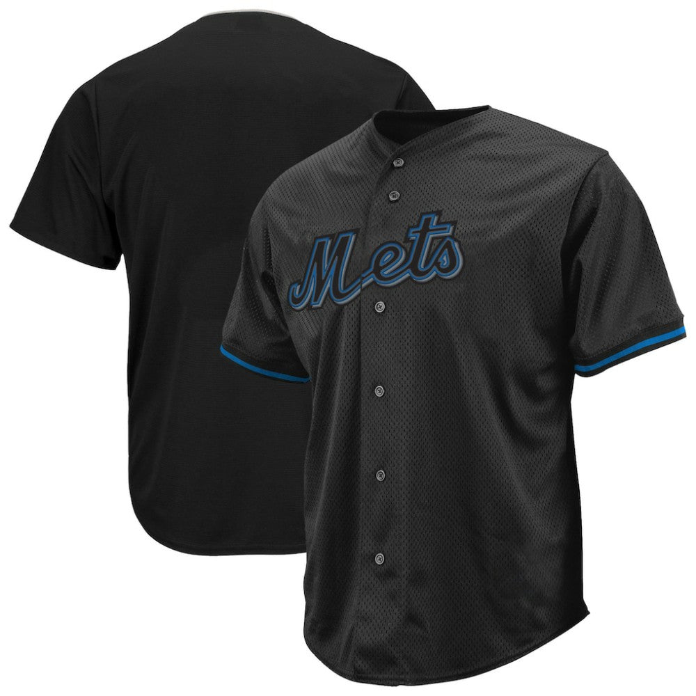 New York Mets Profile Big & Tall Pop Fashion Jersey - Black - MLB on Sale