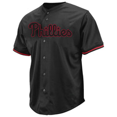 Philadelphia Phillies Profile Big & Tall Pop Fashion Jersey - Black - MLB Lifestyle