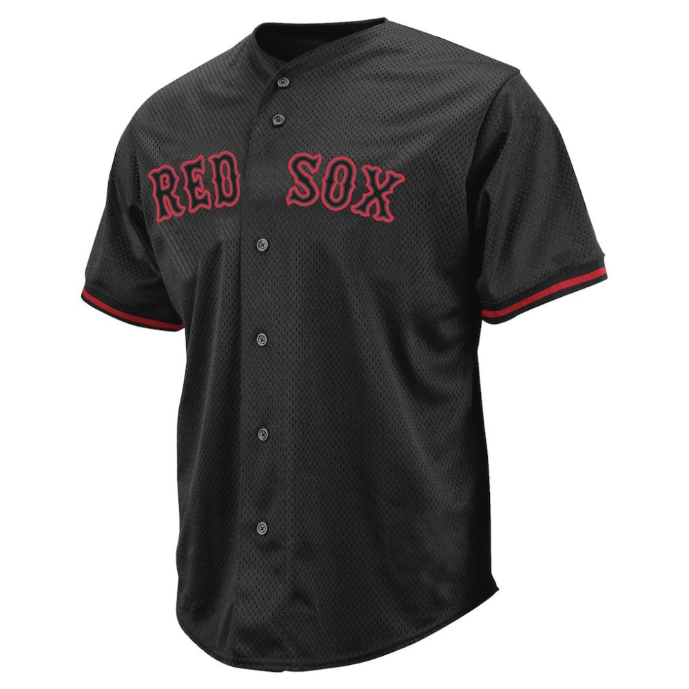Boston Red Sox Profile Big & Tall Pop Fashion Jersey - Black - MLB Lifestyle