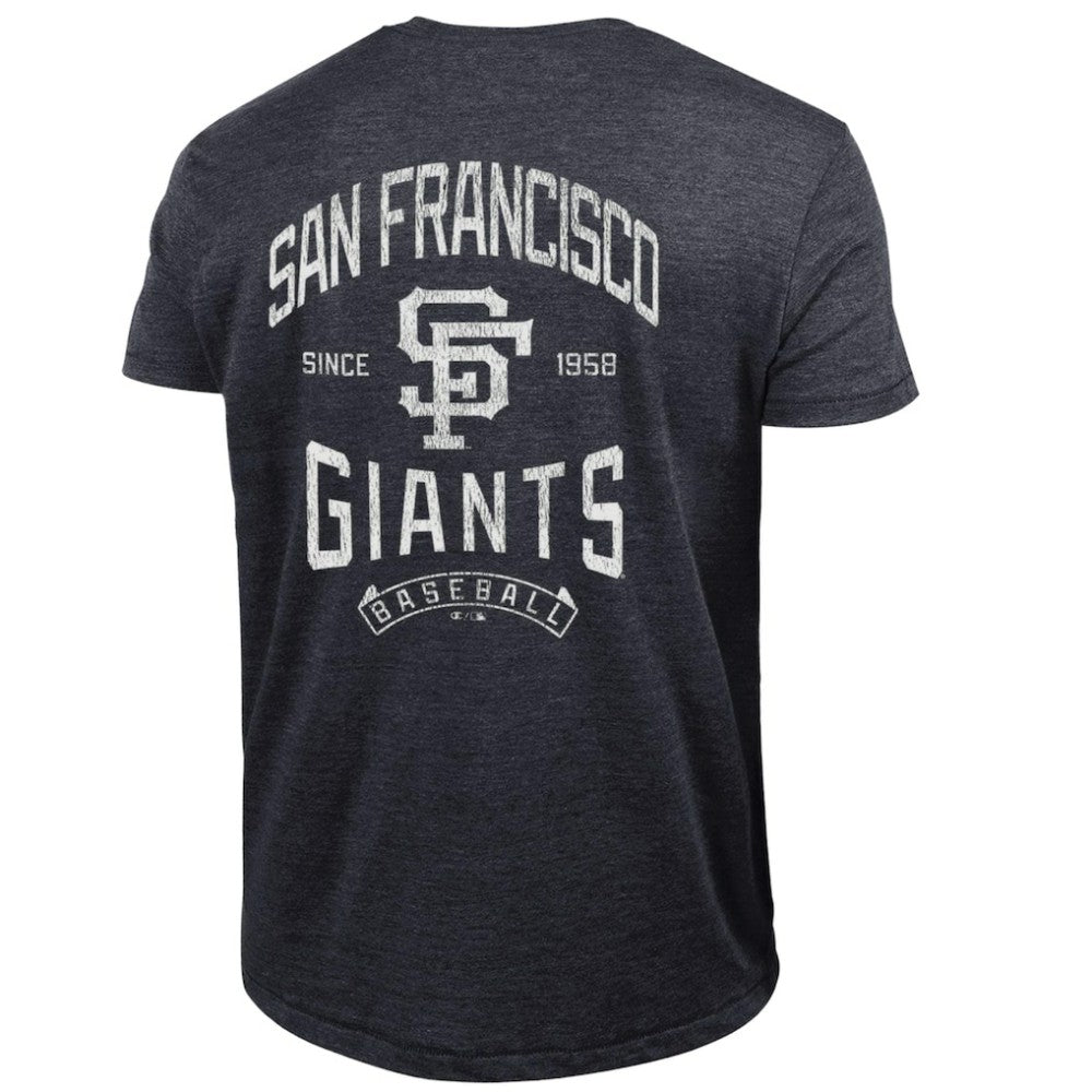 San Francisco Giants Champion Vintage 3-Hit Tri-Blend T-Shirt - Black - MLB Lifestyle