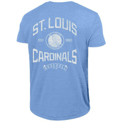 St. Louis Cardinals Champion Vintage 3-Hit Tri-Blend T-Shirt - Light Blue - MLB Lifestyle