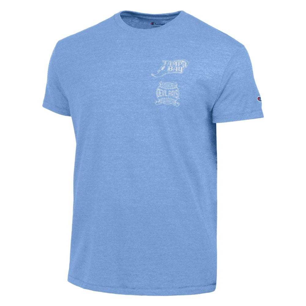 Tampa Bay Rays Champion Vintage 3-Hit Tri-Blend T-Shirt - Light Blue - MLB on Sale