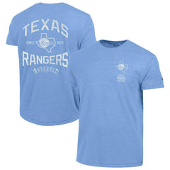Texas Rangers Champion Vintage 3-Hit Tri-Blend T-Shirt - Light Blue - MLB Lifestyle