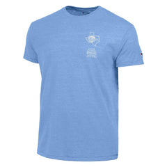 Texas Rangers Champion Vintage 3-Hit Tri-Blend T-Shirt - Light Blue - MLB Lifestyle