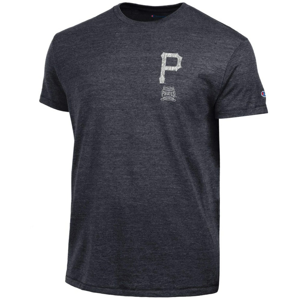 Pittsburgh Pirates Champion Vintage 3-Hit Tri-Blend T-Shirt - Black - MLB on Sale