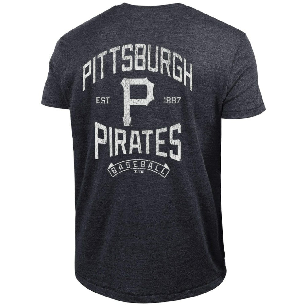Pittsburgh Pirates Champion Vintage 3-Hit Tri-Blend T-Shirt - Black - MLB on Sale