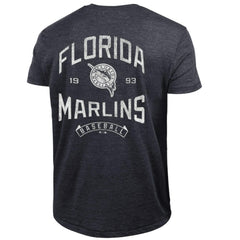 Miami Marlins Champion Vintage 3-Hit Tri-Blend T-Shirt - Black - MLB on Sale