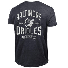 Baltimore Orioles Champion Vintage 3-Hit Tri-Blend T-Shirt - Black - MLB Lifestyle