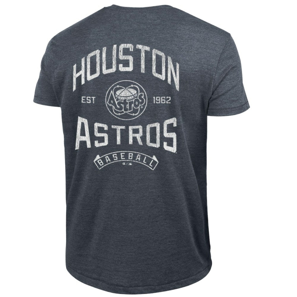 Houston Astros Champion Vintage 3-Hit Tri-Blend T-Shirt - Navy - MLB Lifestyle