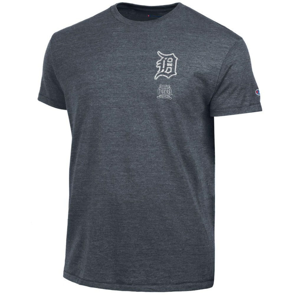 Detroit Tigers Champion Vintage 3-Hit Tri-Blend T-Shirt - Navy - MLB Sale