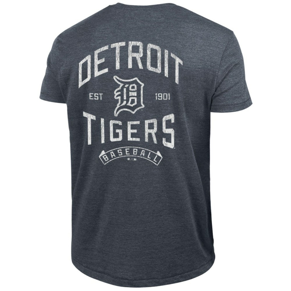 Detroit Tigers Champion Vintage 3-Hit Tri-Blend T-Shirt - Navy - MLB Sale