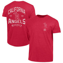 Los Angeles Angels Champion Vintage 3-Hit Tri-Blend T-Shirt - Red - MLB Lifestyle