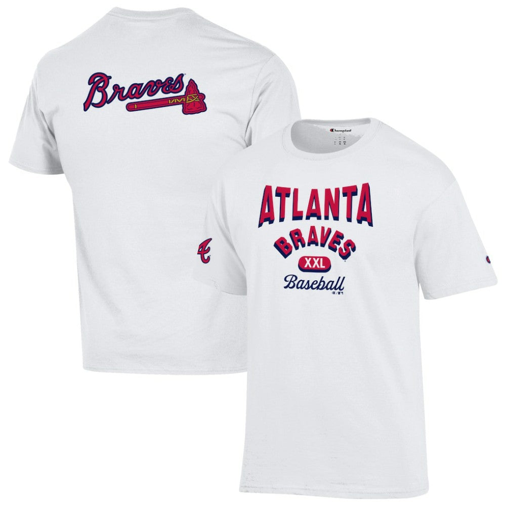 Atlanta Braves Champion 3-Hit Jersey T-Shirt - White - MLB Sale