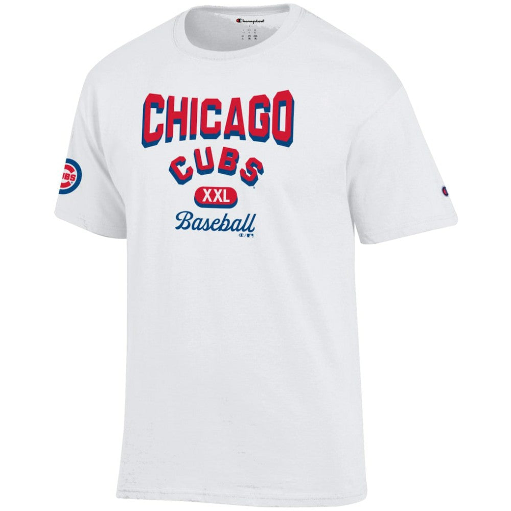 Chicago Cubs Champion 3-Hit Jersey T-Shirt - White - MLB Lifestyle