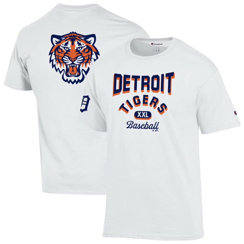 Detroit Tigers Champion 3-Hit Jersey T-Shirt - White - MLB Discount