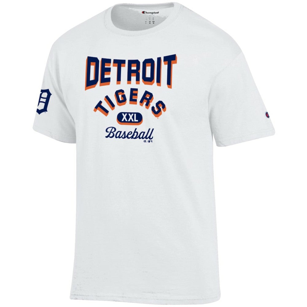 Detroit Tigers Champion 3-Hit Jersey T-Shirt - White - MLB Discount