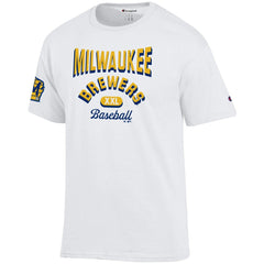 Milwaukee Brewers Champion 3-Hit Jersey T-Shirt - White - MLB on Sale