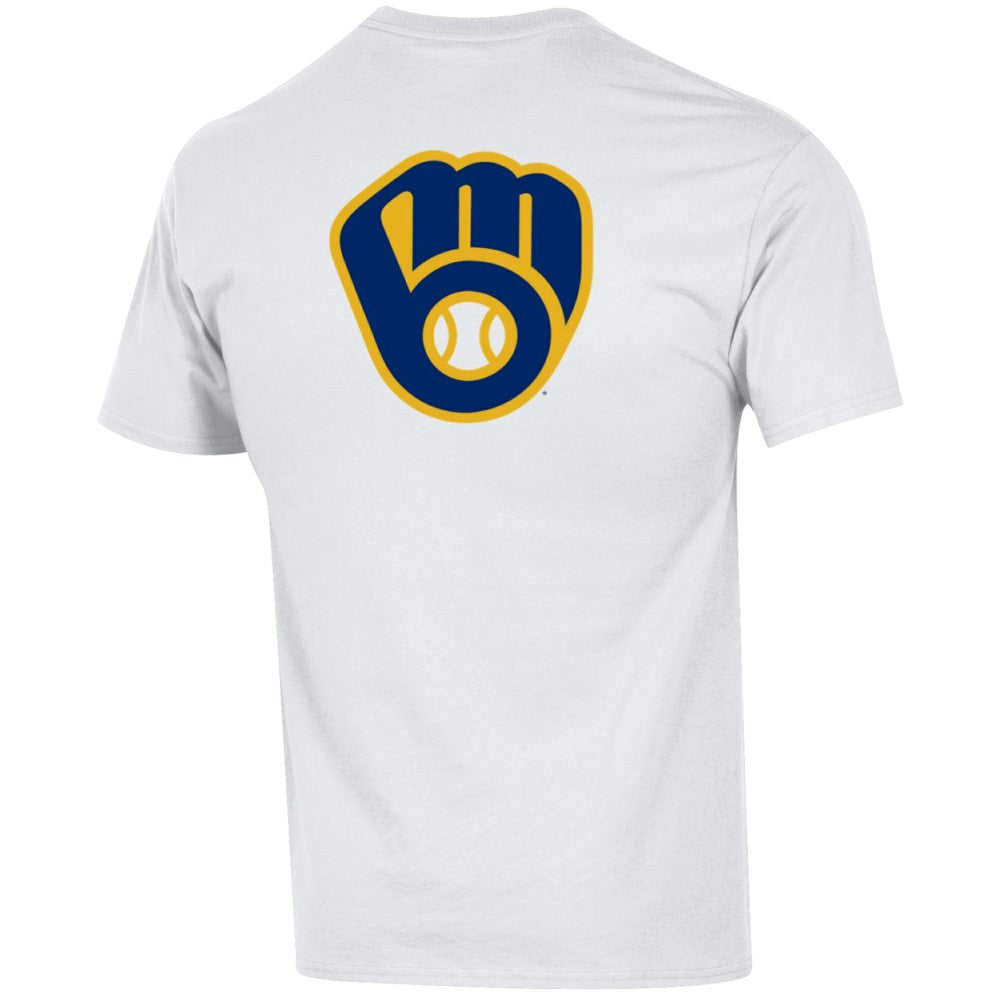 Milwaukee Brewers Champion 3-Hit Jersey T-Shirt - White - MLB on Sale