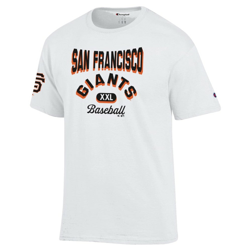 San Francisco Giants Champion 3-Hit Jersey T-Shirt - White - MLB Lifestyle
