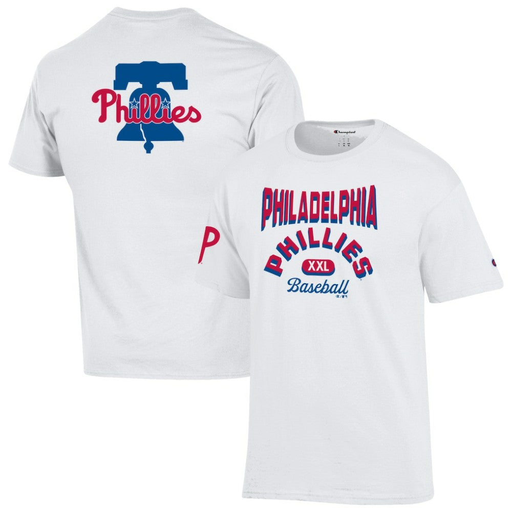 Philadelphia Phillies Champion 3-Hit Jersey T-Shirt - White - MLB Lifestyle