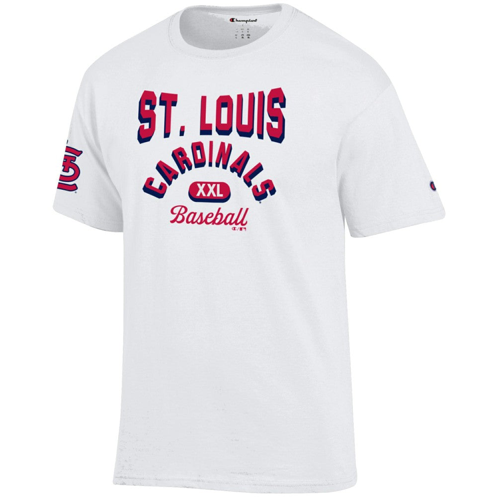 St. Louis Cardinals Champion 3-Hit Jersey T-Shirt - White - MLB Online