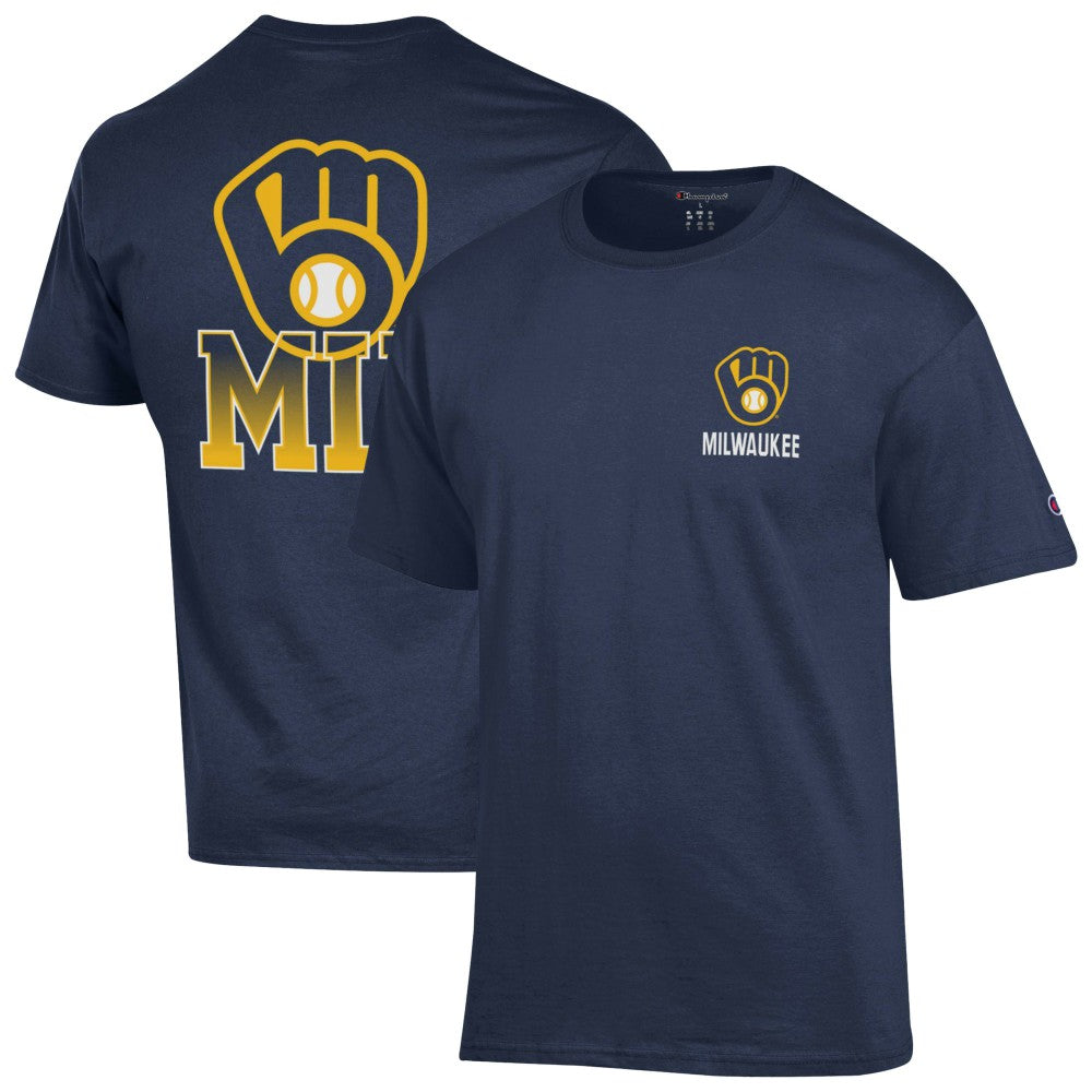 Milwaukee Brewers Champion Jersey T-Shirt - Navy - MLB Online
