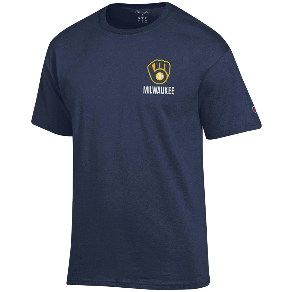 Milwaukee Brewers Champion Jersey T-Shirt - Navy - MLB Online