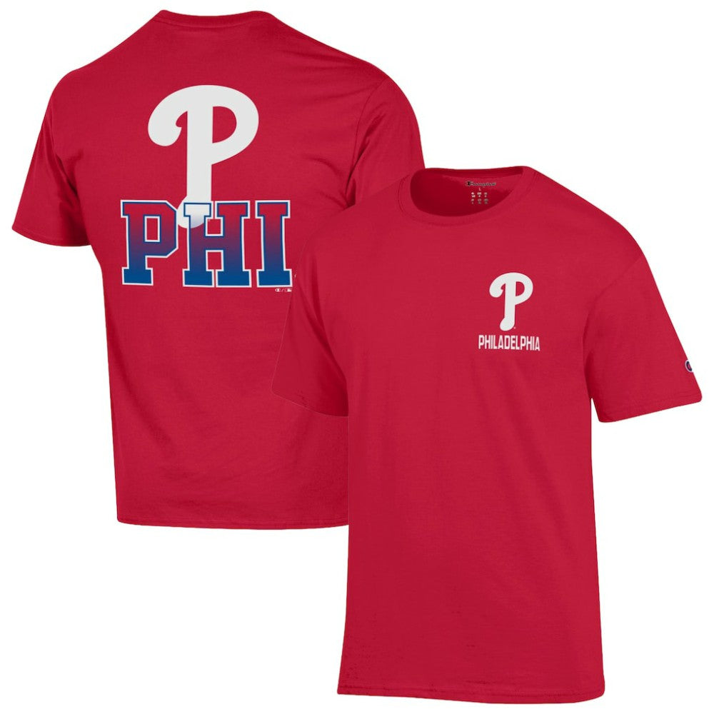 Philadelphia Phillies Champion Jersey T-Shirt - Red - MLB Sale