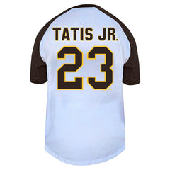 Fernando Tatis Jr. San Diego Padres Profile Women's Plus Size Name & Number Raglan Henley T-Shirt - White - MLB on Sale