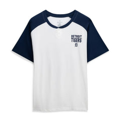 Tarik Skubal Detroit Tigers Profile Women's Plus Size Name & Number Raglan Henley T-Shirt - White - MLB Online
