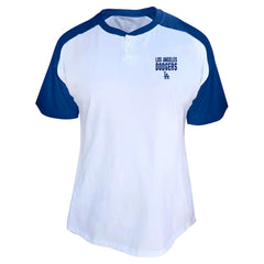 Shohei Ohtani Los Angeles Dodgers Profile Women's Plus Size Name & Number Raglan Henley T-Shirt - White - MLB Discount