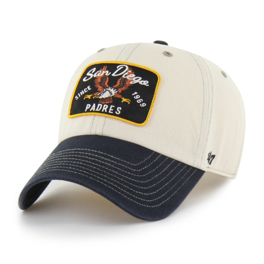 San Diego Padres '47 Keepsake Collection Clean Up Adjustable Hat - Natural/Black - 47 brand Online